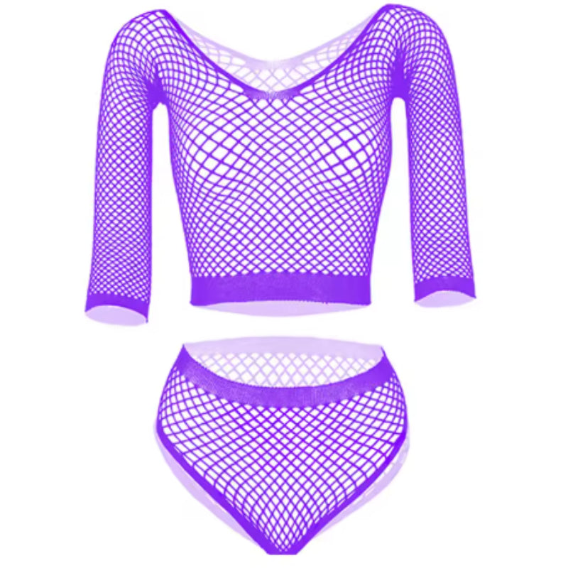 New European And American Style Sexy Underwear Sexy Net Hole Seductive Set