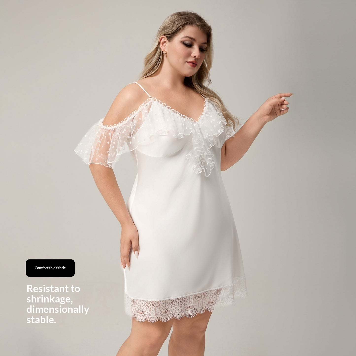 New Plus-Size Camisole Womens Nightdress