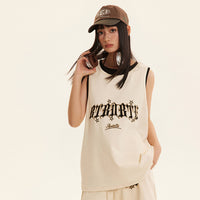 Fake Sports Vest Casual Letter Embroidered Loose Top