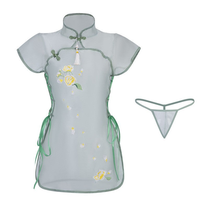 Classical Cheongsam Women's Hot See-through Underwear