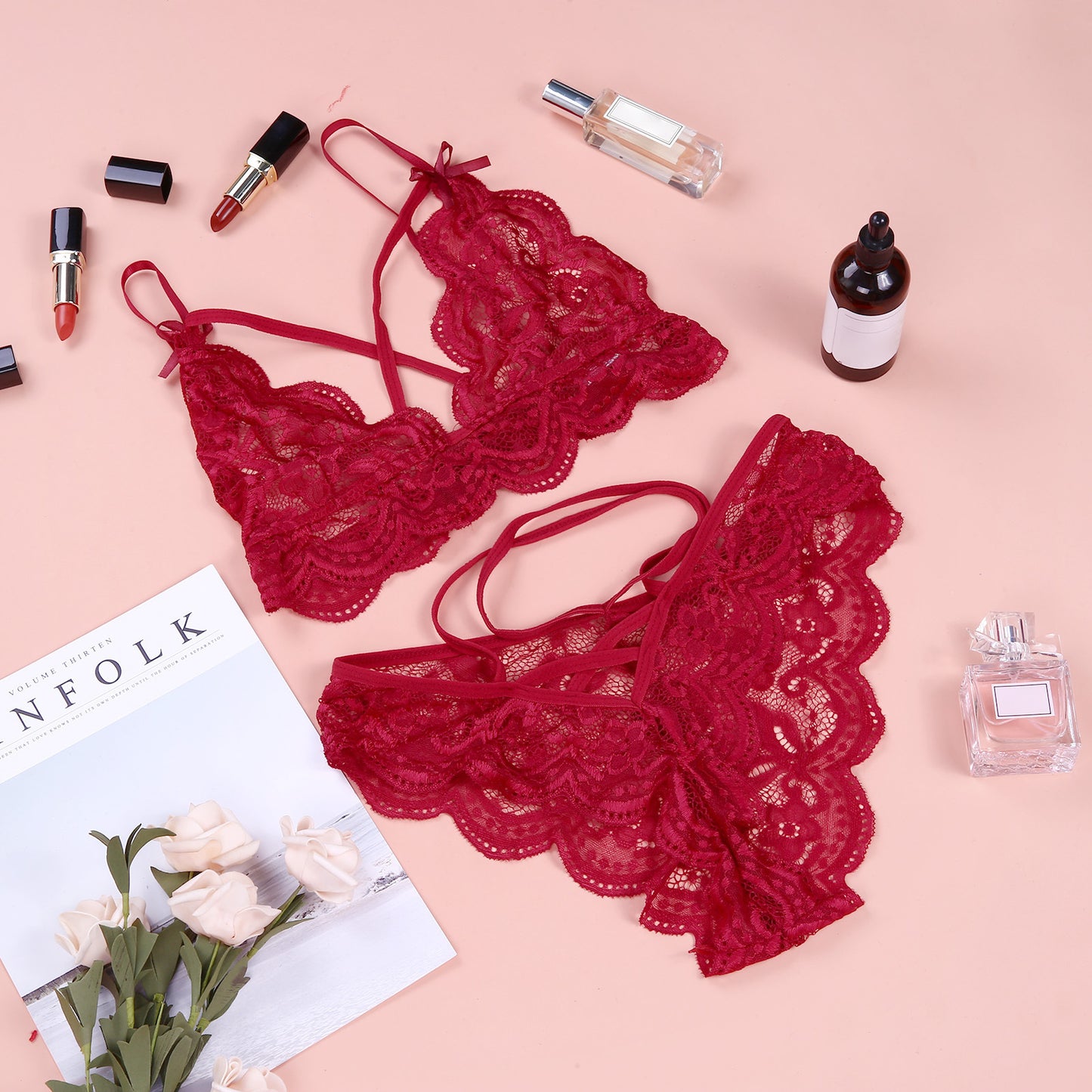 Personalized Women's Lace Split Underwear