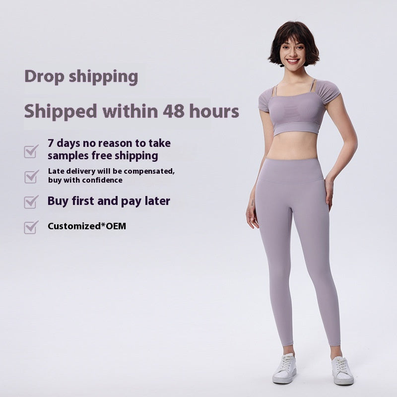 Professional Yoga Sports Underwear With Chest Pad Shockproof