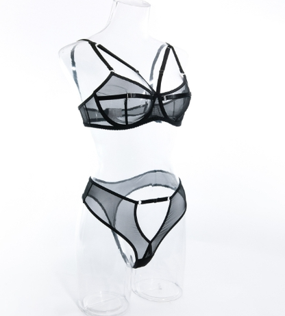 Underwear Mesh Two Piece Perspective Set