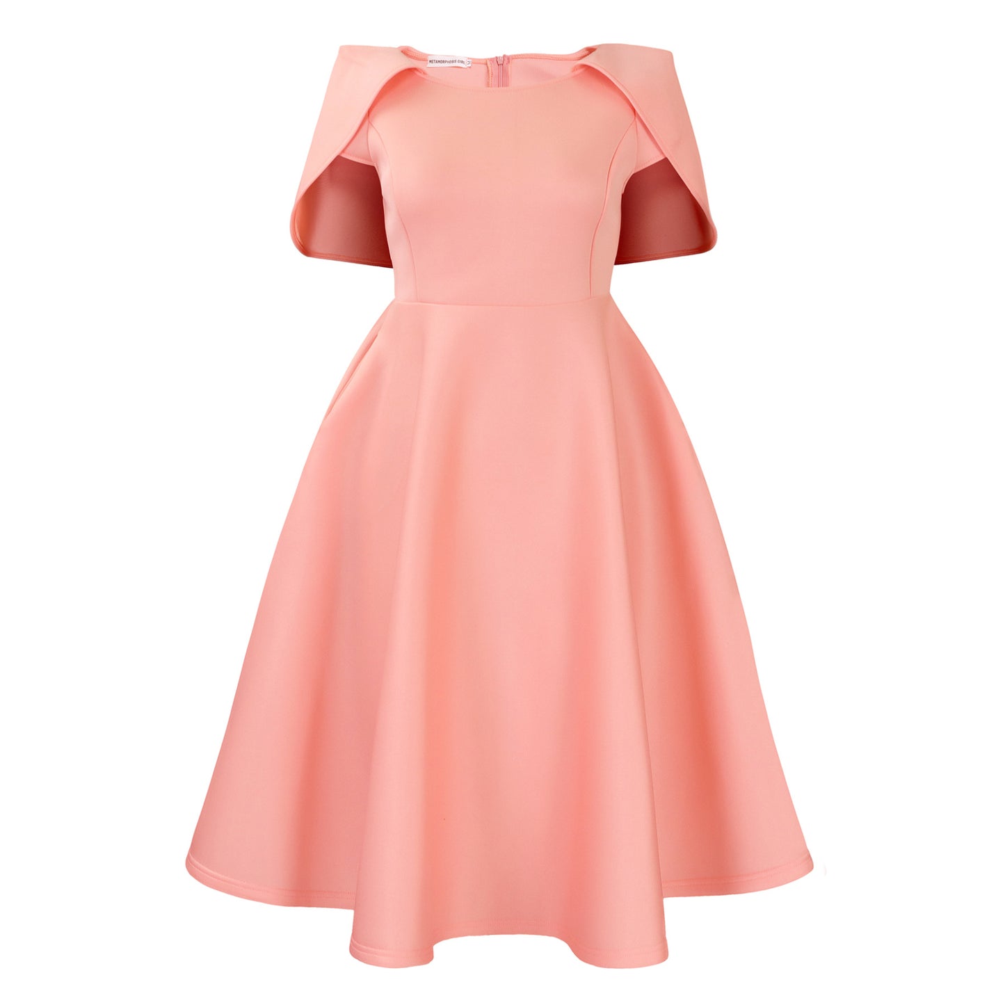 Womens Solid-Color Casual Chic Dress