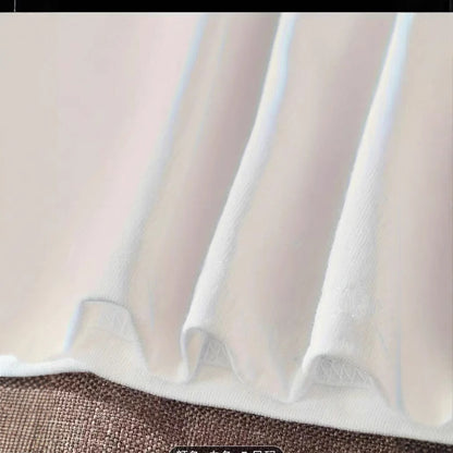 Loose Thin Looking Cool Casual And Comfortable Round Neck Short Sleeve