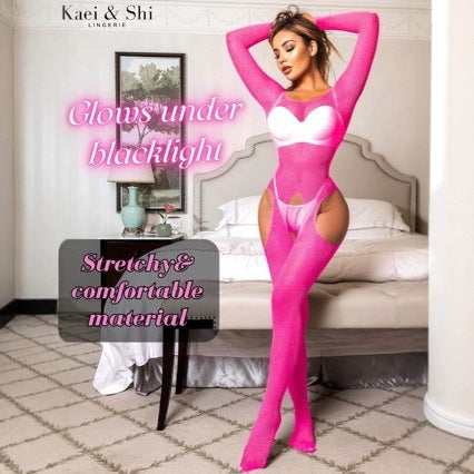 European And American Hollow Open-end Hanging Fine Mesh Transparent Temptation Underwear