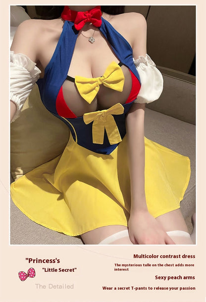 Princess Dress Maid Small Chest See-through Hot Underwear Suit