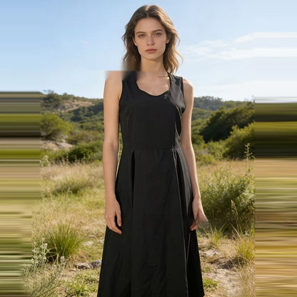 New Womens Fashion Casual Sleeveless A-line Dress