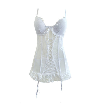 Retro Court Underwear Vest Corset Suspenders