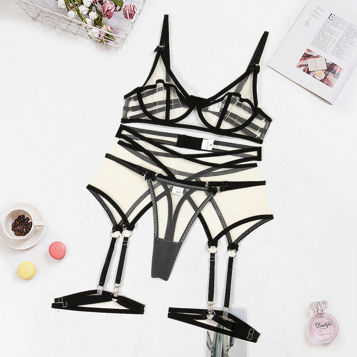 Underwear Garter Four-piece Set Or Five-piece Set