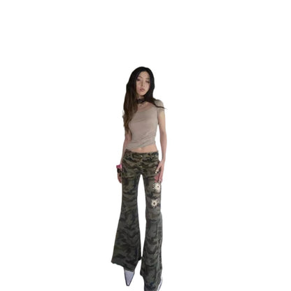 Retro Waste Soil Style Top Reverse T-shirt