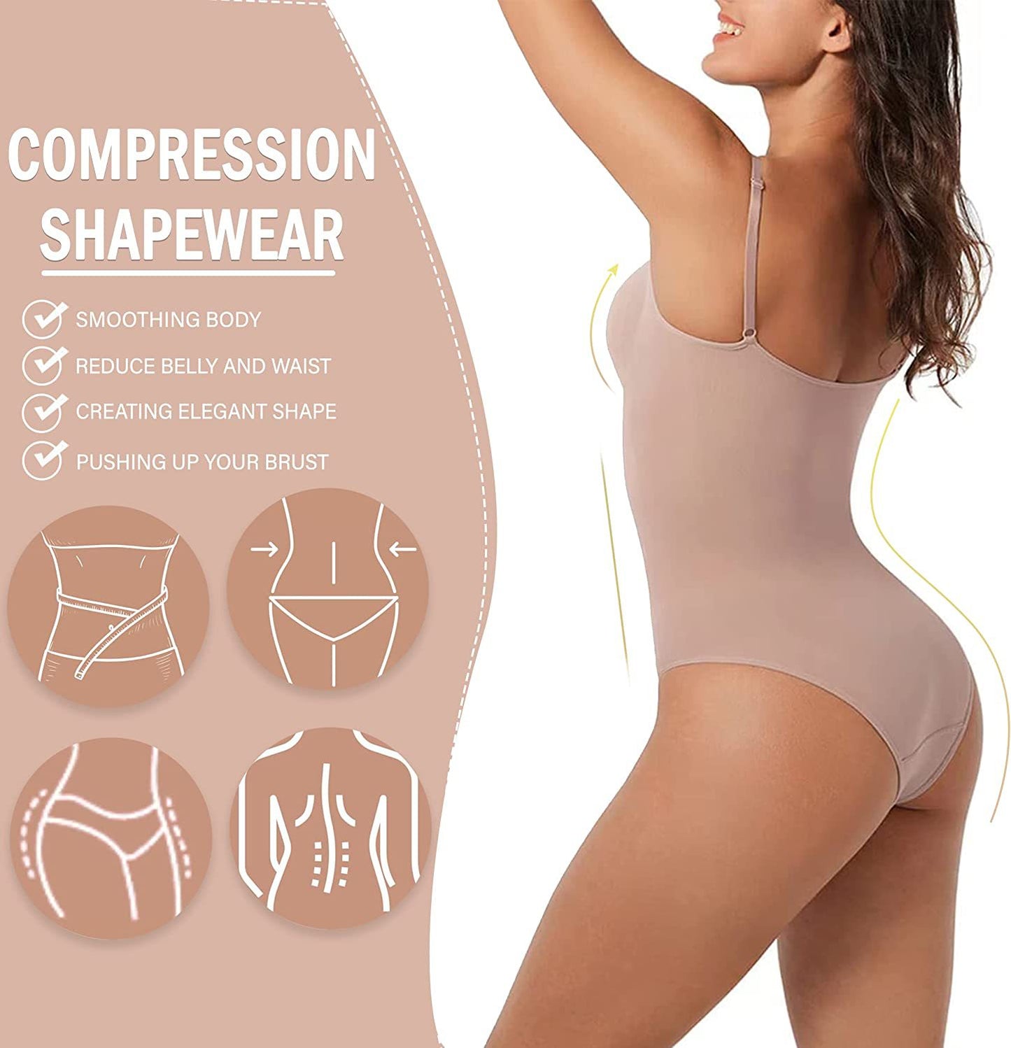 Cross-border Abdominal Pants Hip Raise Shaping Underwear Elastic Corset Bodybuilding Corset