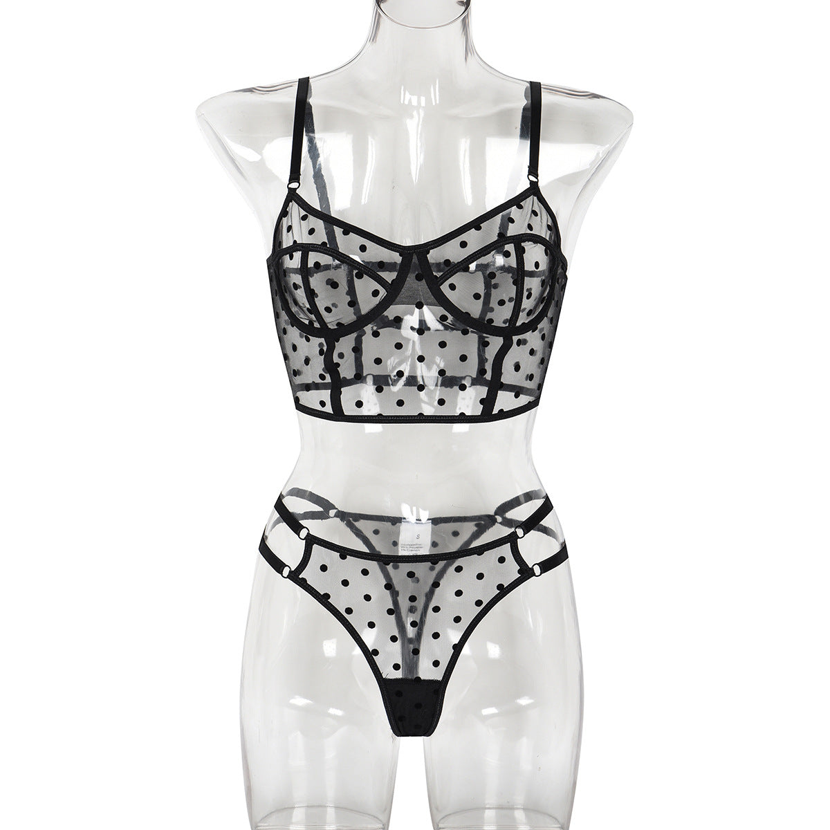 Dot Dots Transparent Sexy Underwear Two-piece