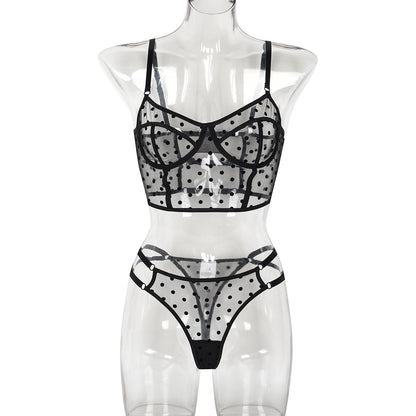 Dot Dots Transparent Sexy Underwear Two-piece