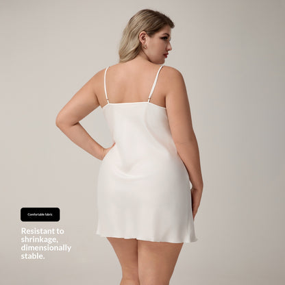 Plus-size Womens Satin Slip Nightgown