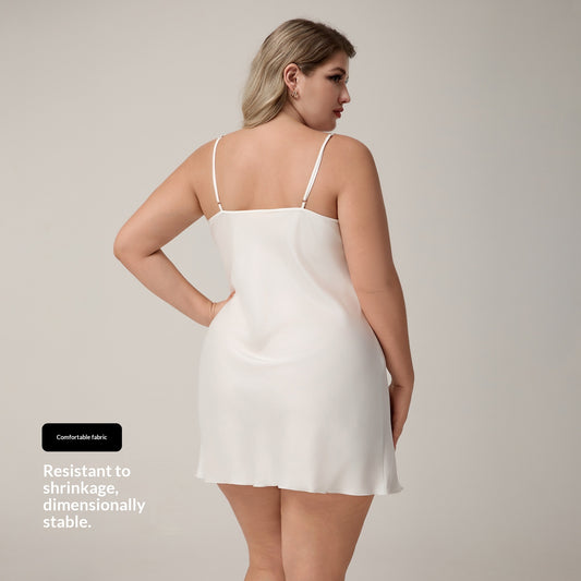 Plus-size Womens Satin Slip Nightgown