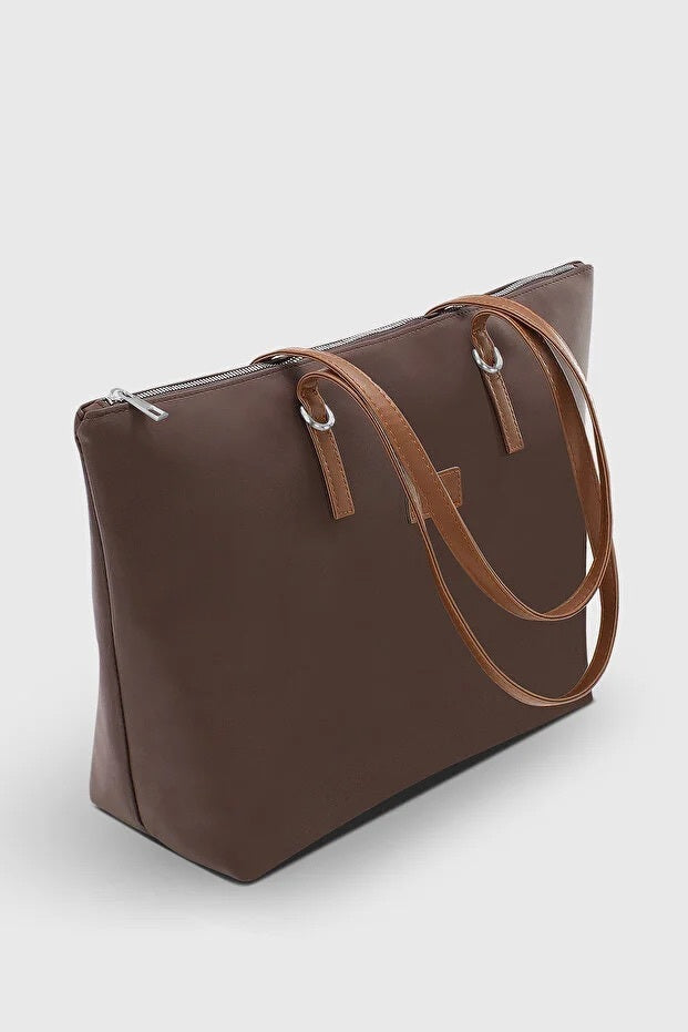 Brown Large Water Resistant Bag For Women