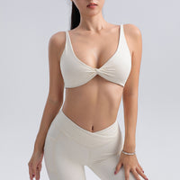 Nude Feel Adjustable Sports Underwear Women's Backless Twisted Chest