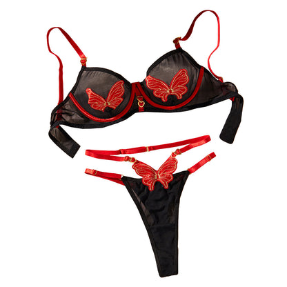 Fashion Color Contrast Underwear Suit