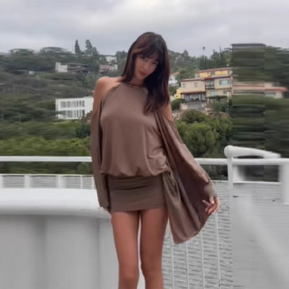 New Short Dress With Chain Detailing