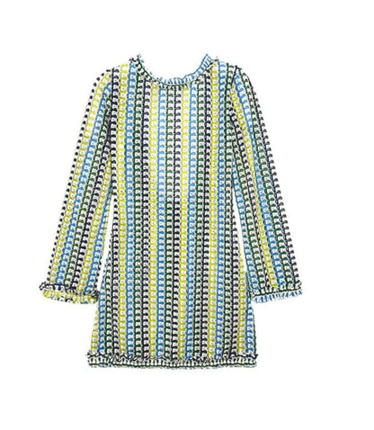 European And American Ruffled Mini Dress