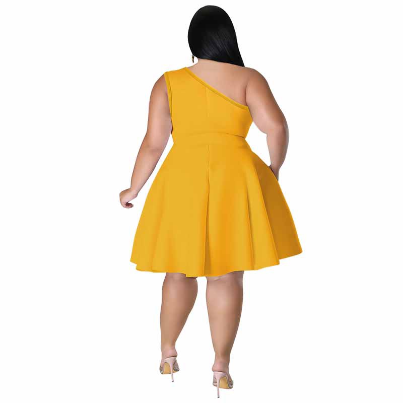 Womens Multi-color Flared Sleeveless Formal Dress