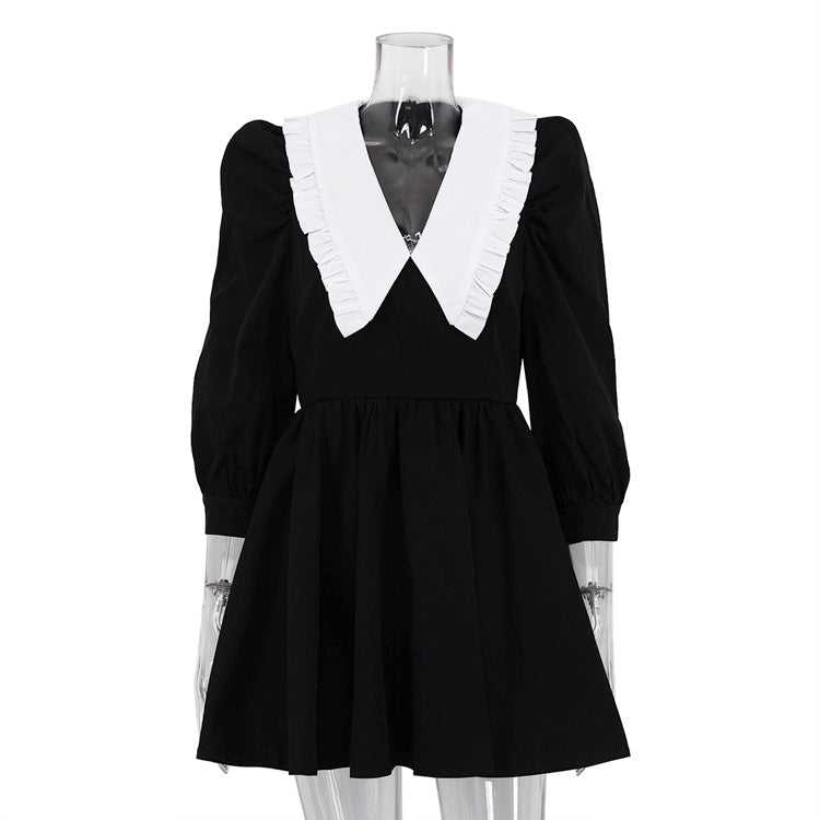Stylish And Minimalist Color Block Design Womens Dress