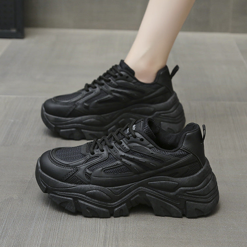 Women's Thick Bottom Breathable White Shoes