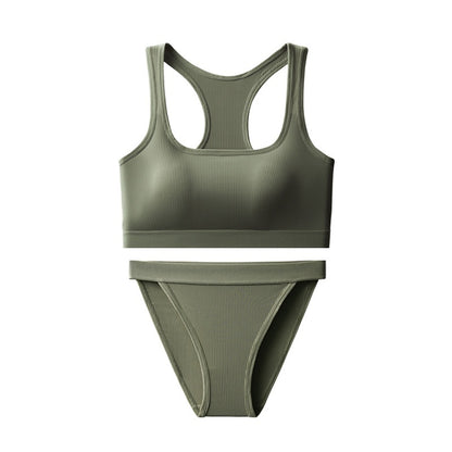 Vest Hot Girl Ice Silk Thread INS Thread Underwear Sports Suit