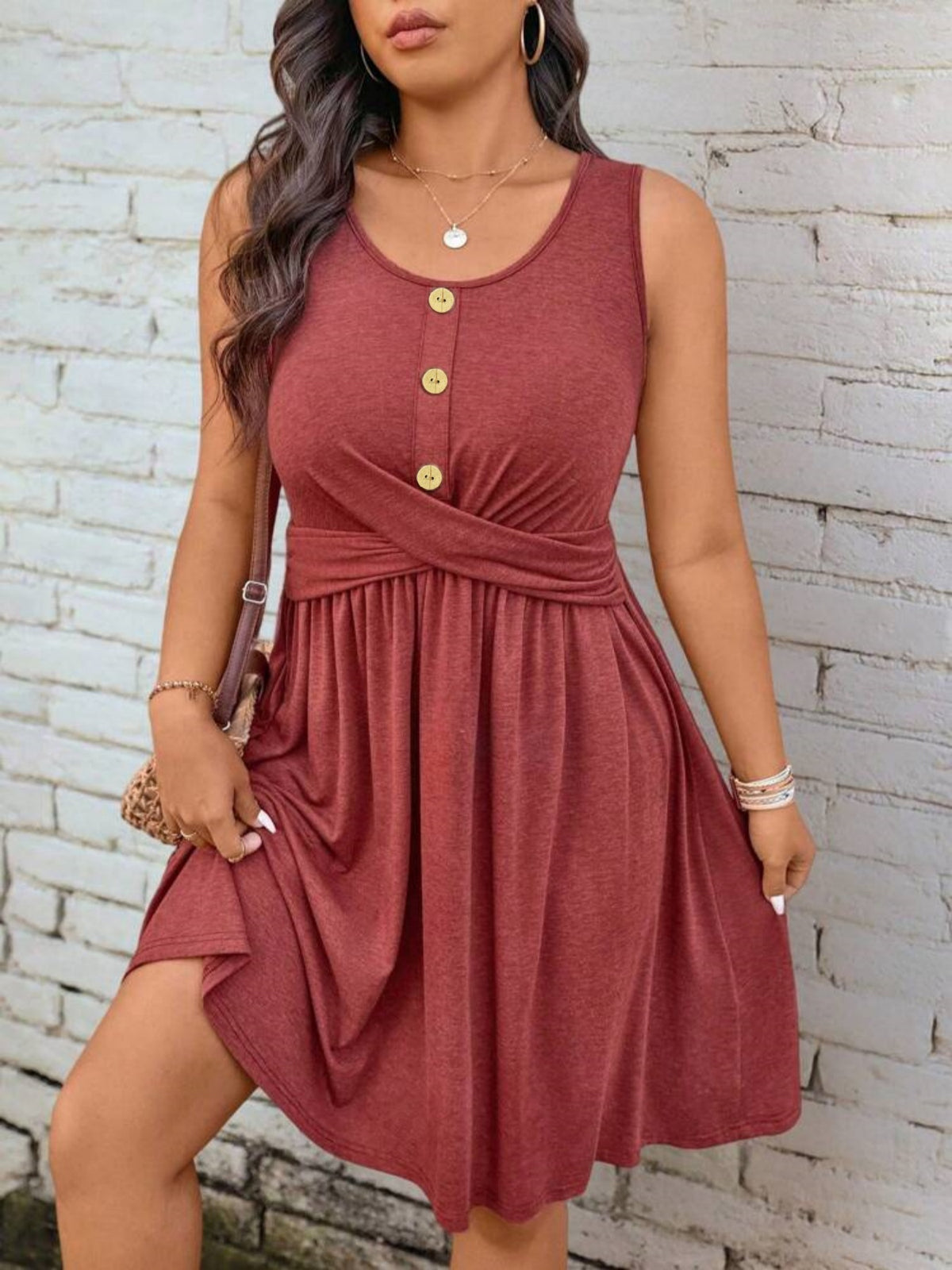 Sleek And Stylish Button-up Dress For Women