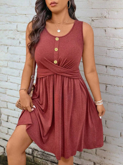 Sleek And Stylish Button-up Dress For Women