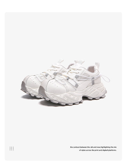 Breathable Mesh Foam Bottom Platform Dad Shoes