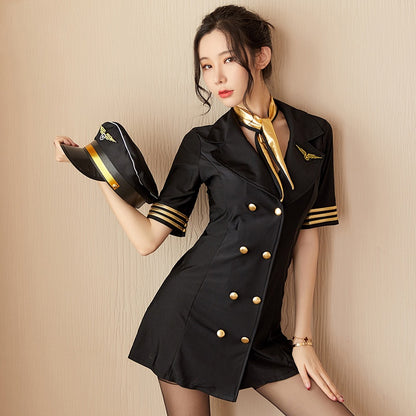 Underwear Stewardess Uniform Slim Fit Performance Set