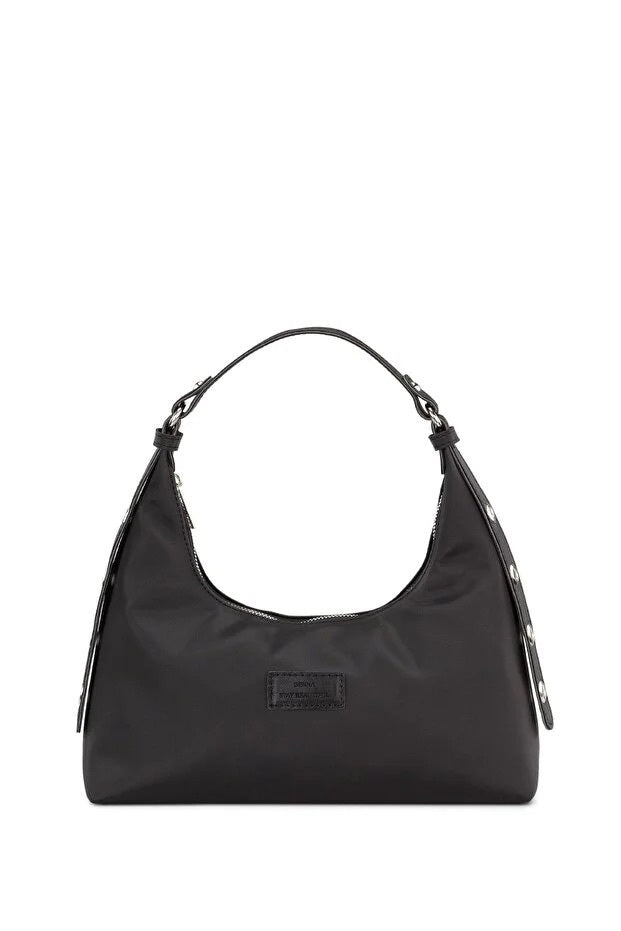 Black Baguette Shoulder Bag