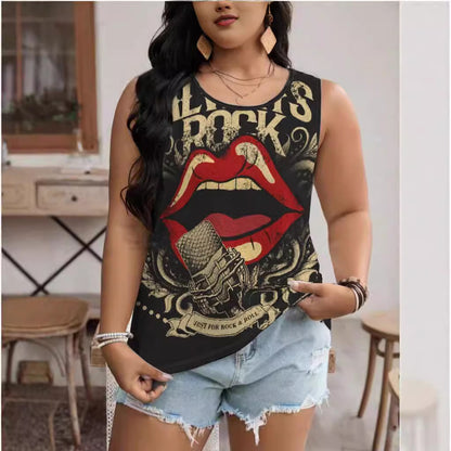 3D Printed Casual Sleeveless Vest