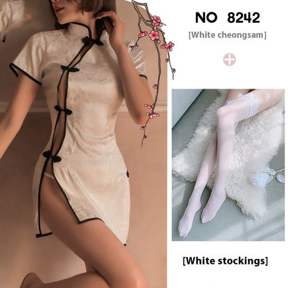 Sexy Women's Underwear Cheongsam Uniform Suit