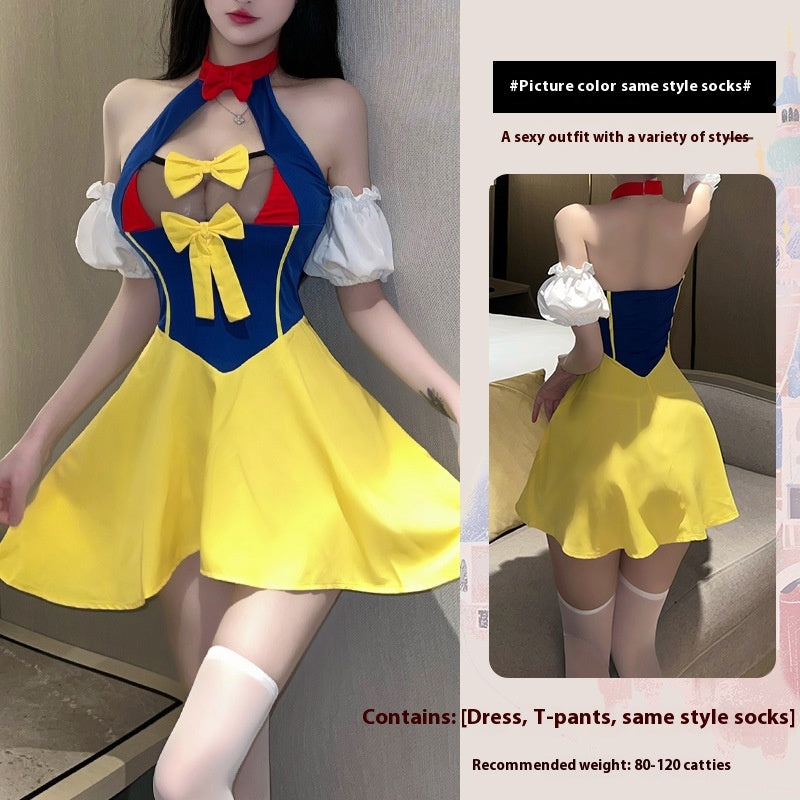 Princess Dress Maid Small Chest See-through Hot Underwear Suit
