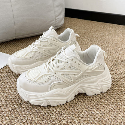 Thick-soled Breathable Single-lined Platform Dad Shoes