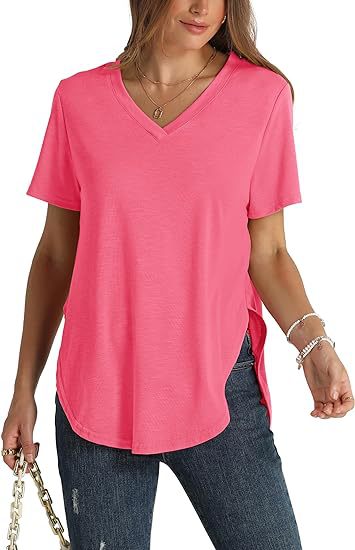 Women's Top Fashion Casual Short Sleeve