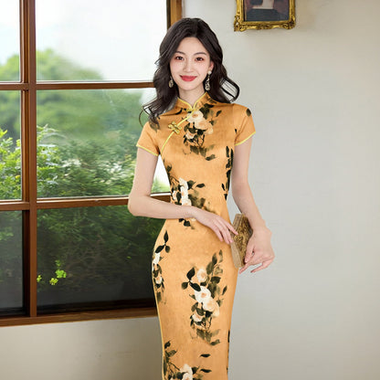 Floral Long Yellow Skirt A Refined Modern Take On Everyday Elegance