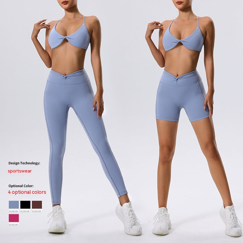 European And American Yoga Clothes Suit Shockproof Sports Underwear