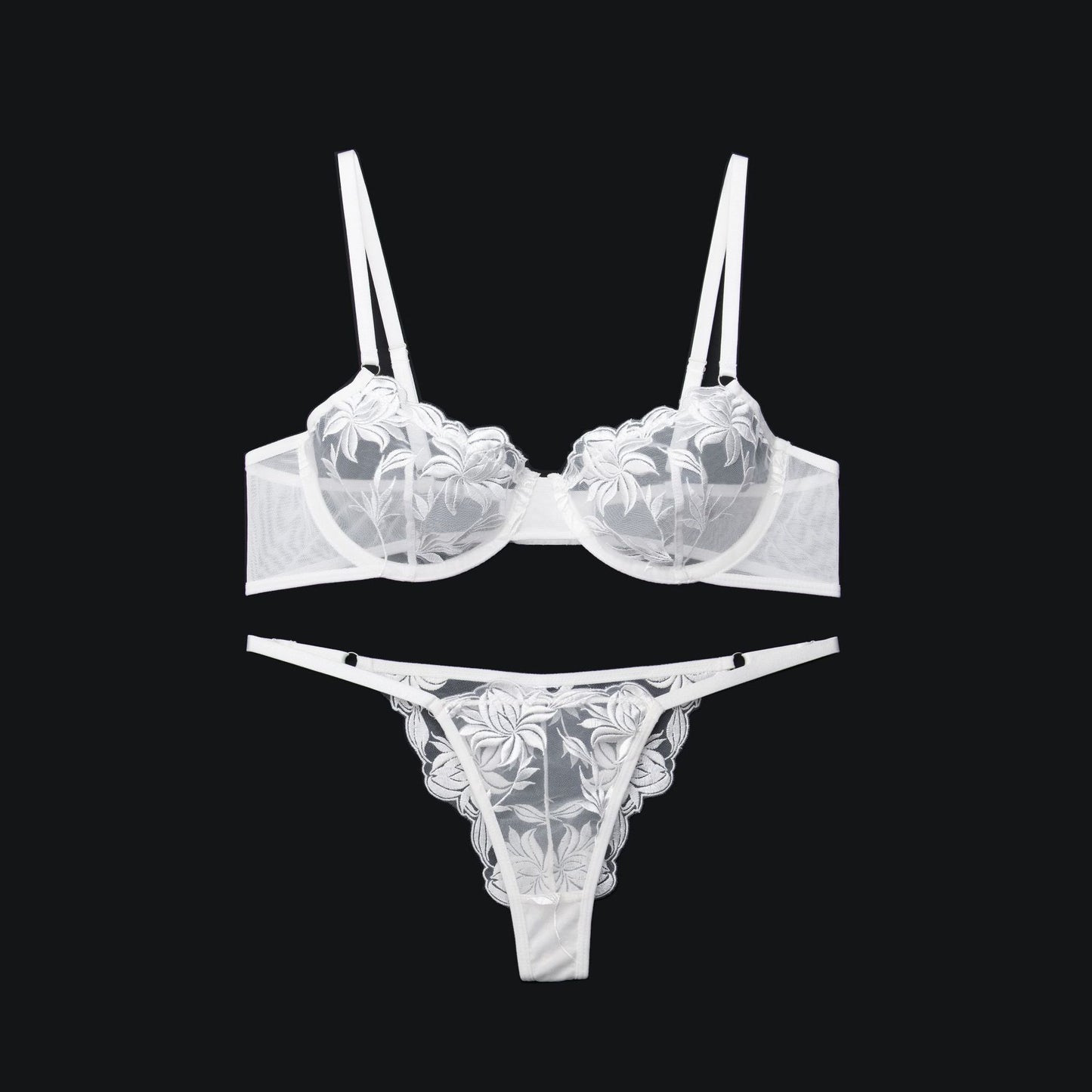 Y Lingerie Womens Underwear Hollowed-Out Sheer Mesh Bra Sexy Bra Lingerie SetIn Stock, Direct Sales