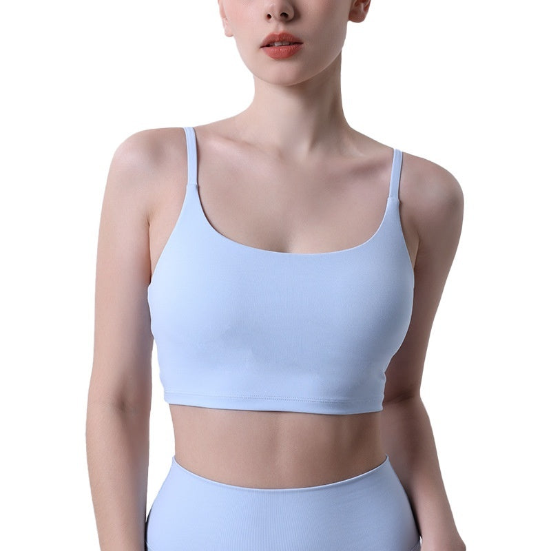 Nude Feel U-shaped Beauty Back Exercise Underwear Female Spaghetti Strap