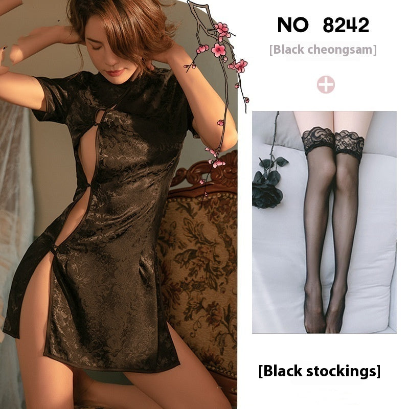 Sexy Women's Underwear Cheongsam Uniform Suit