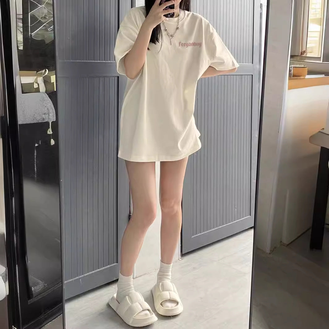 Women's Summer Loose Top T-shirt With Short Sleeves