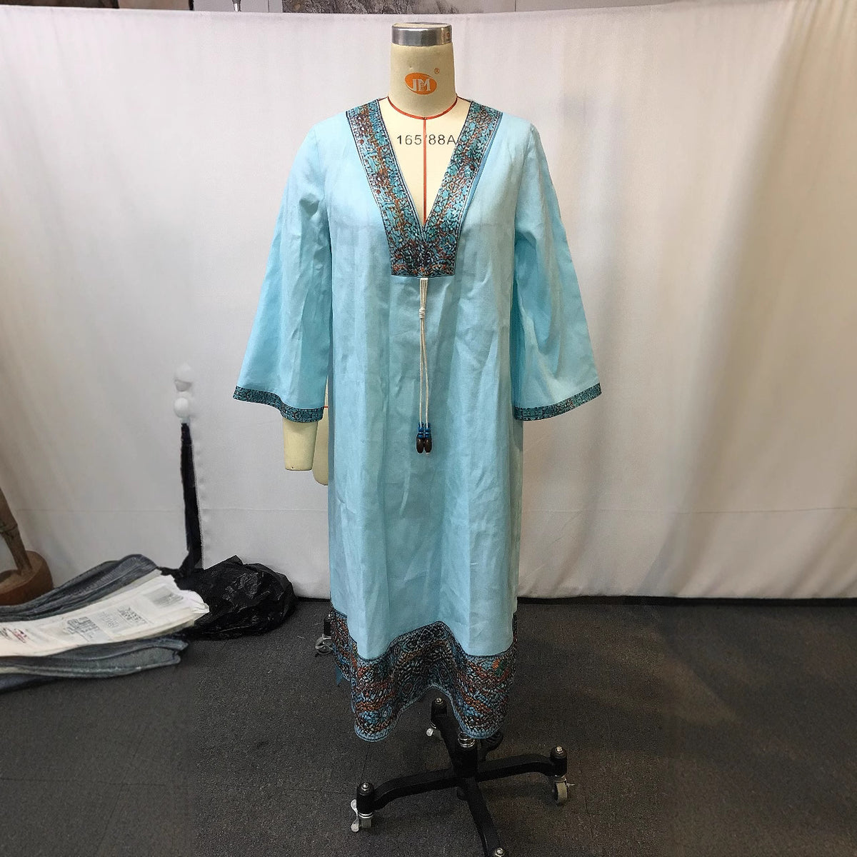 Vintage Long Tunic Blouse Loose-fitting Dress