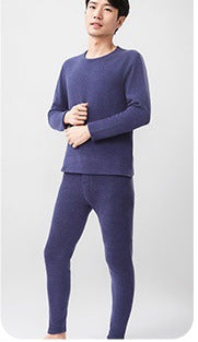 Ginger Heating Thermal Underwear High Elastic Slim Double-sided Brushed Long Johns