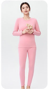 Ginger Heating Thermal Underwear High Elastic Slim Double-sided Brushed Long Johns