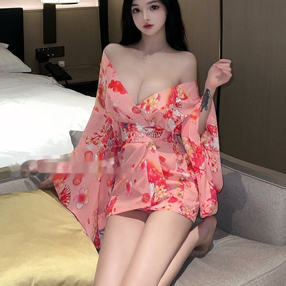 Underwear Japanese Cherry Blossom Kimono Pajamas