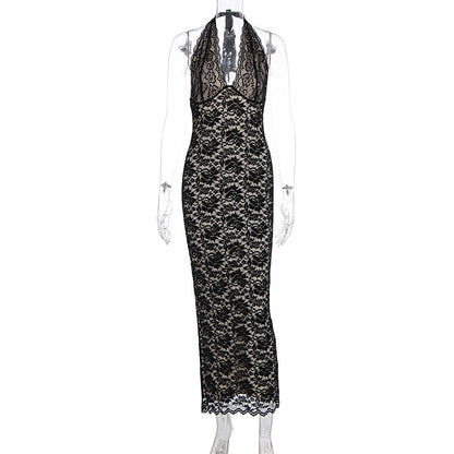 Women's Sleeveless Slit Sexy Sheath Dress